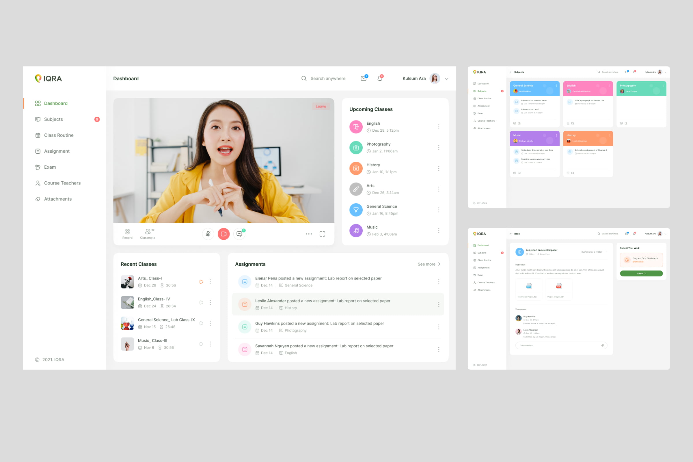 IQRA – Student Dashboard